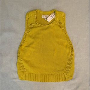 Cotton sleeveless, Lou & Gray green/yellow sweater